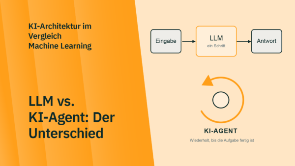 Beitragsbild LLM vs. KI-Agenten